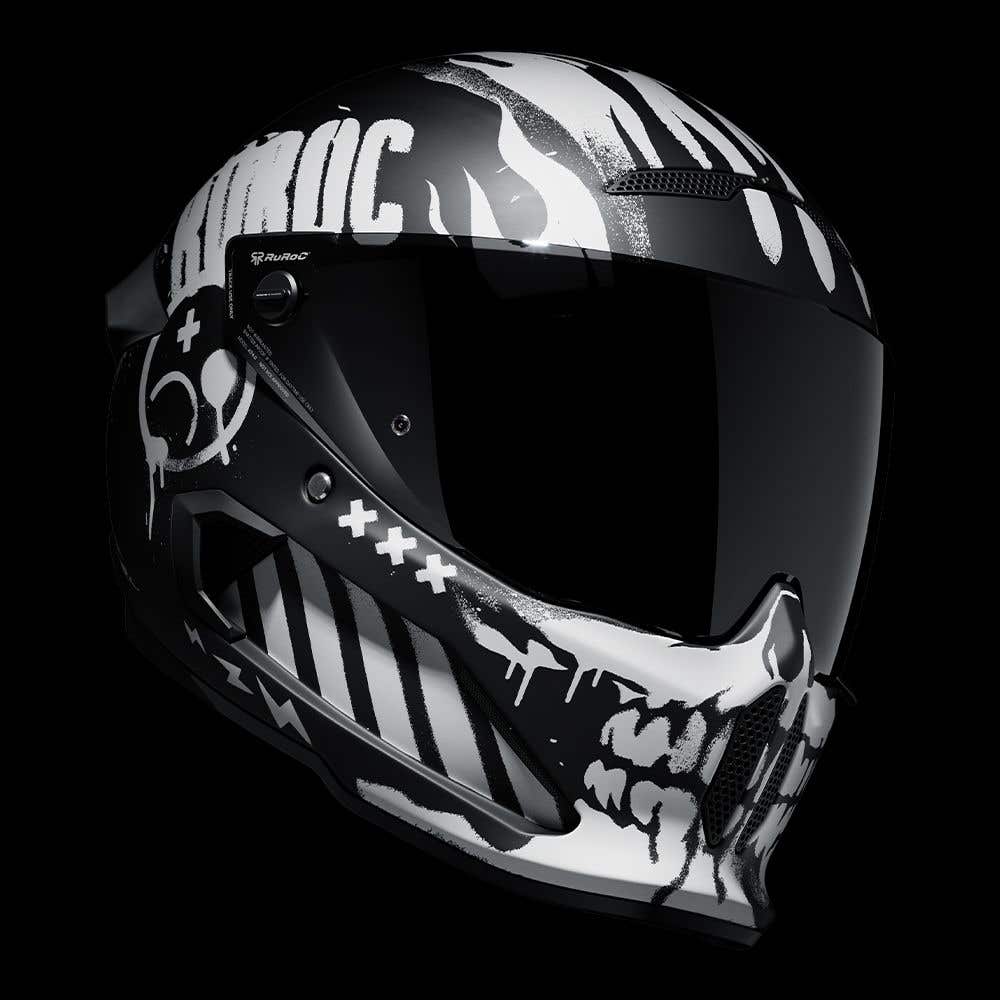 ATLAS 4.0 CARBON Disarray | Full Face Bluetooth Motorcycle Helmet | Ruroc