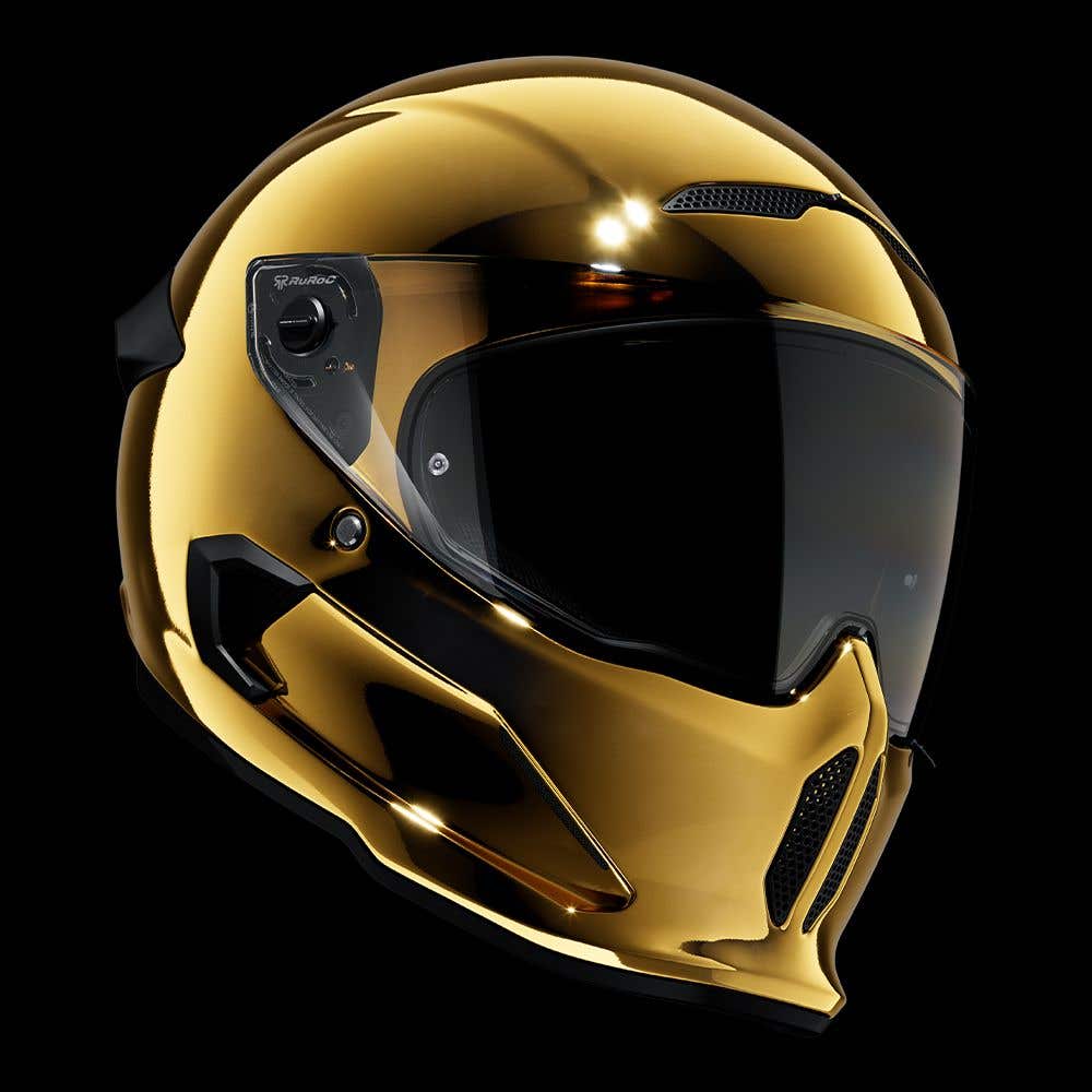 AT4.0 Carbon Gold with clear visor