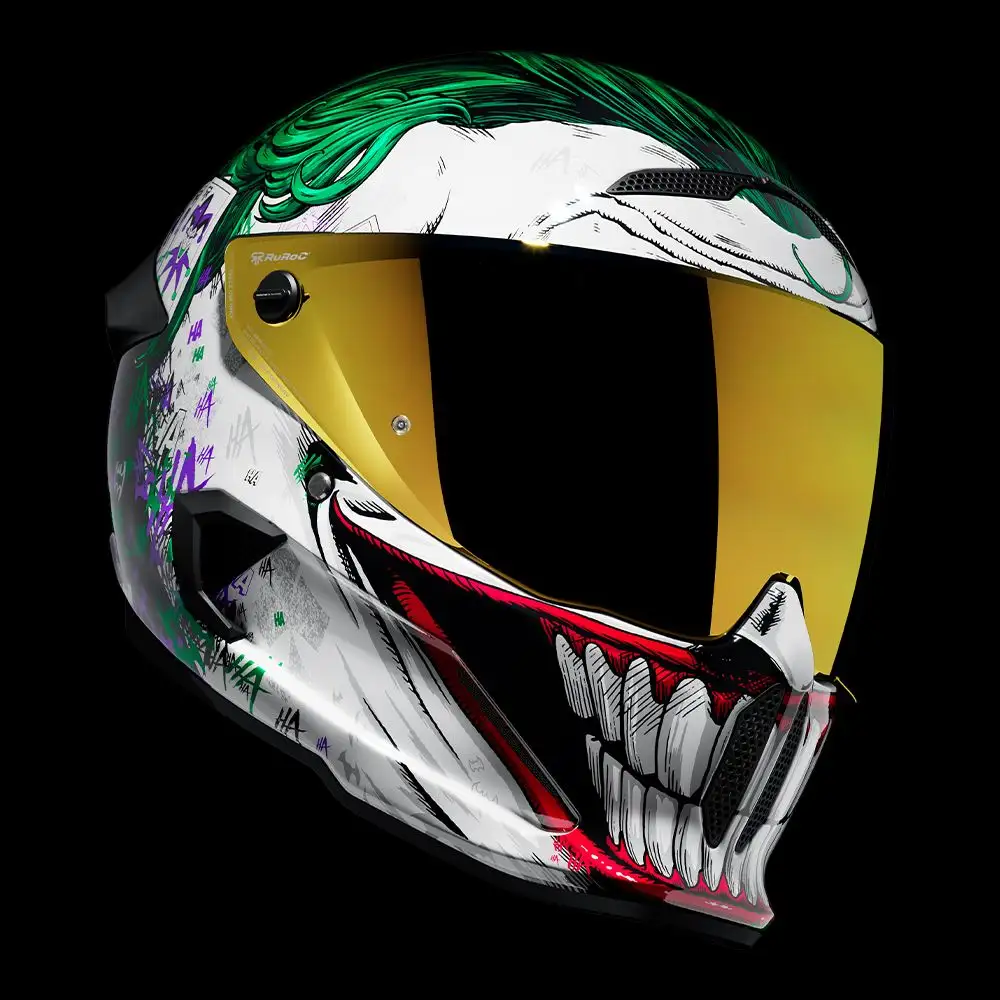 AT4.0 The Joker | Full Face Bluetooth Motorcycle Helmets | Ruroc (US)