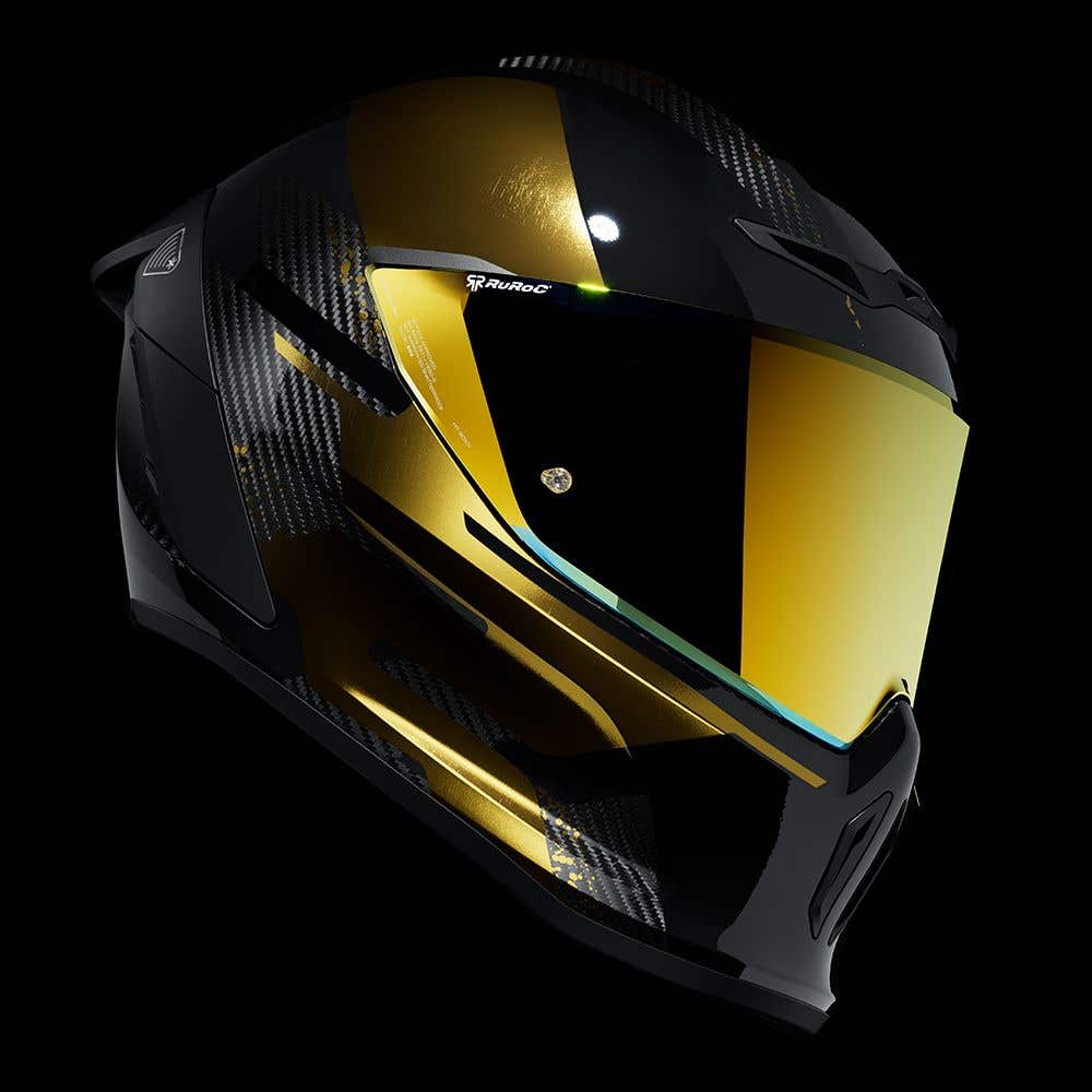 EOX 2.0 Pulse Gold with gold visor