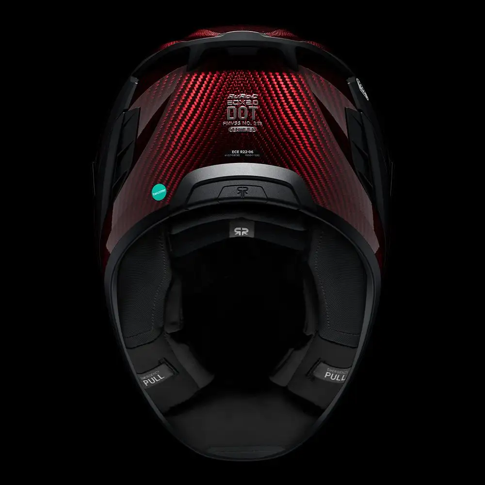 EOX 2.0 Ruby | Full Face Bluetooth Motorcycle Helmets | Ruroc (US)