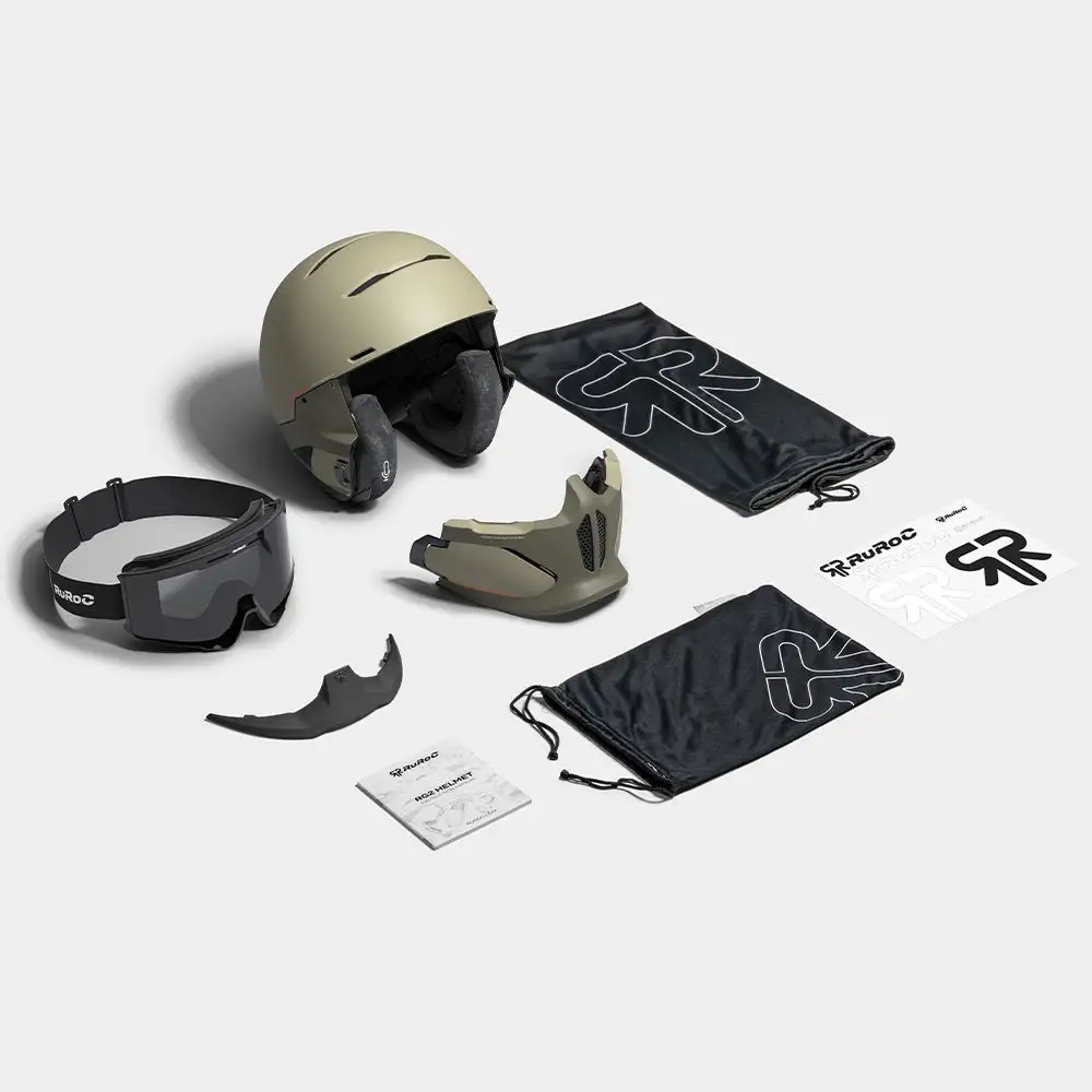 RURU☆ RG2 Ambush Snow Helmet | Full-Face Ski & Snowboard Helmet | Ruroc (US)