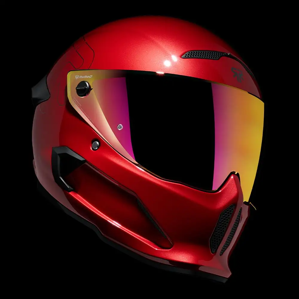 AT4.0 Street Empora with pink iridescent visor