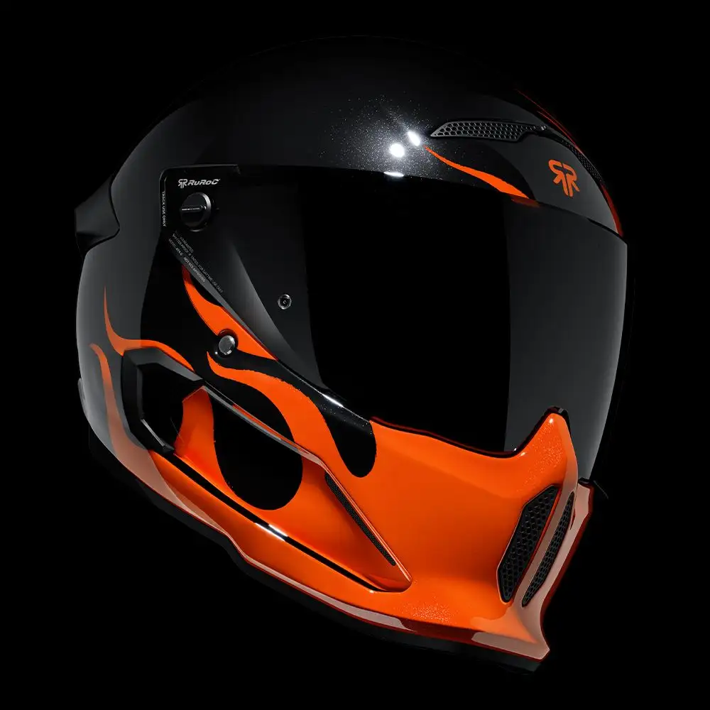 AT4.0 STREET Flames | Full Face Bluetooth Motorcycle Helmets