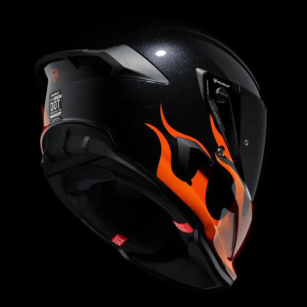 AT4.0 STREET Flames | Full Face Bluetooth Motorcycle Helmets | Ruroc (EU) AT4.0 STREET Flames | Full Face Bluetooth Motorcycle Helmets | Ruroc (EU)