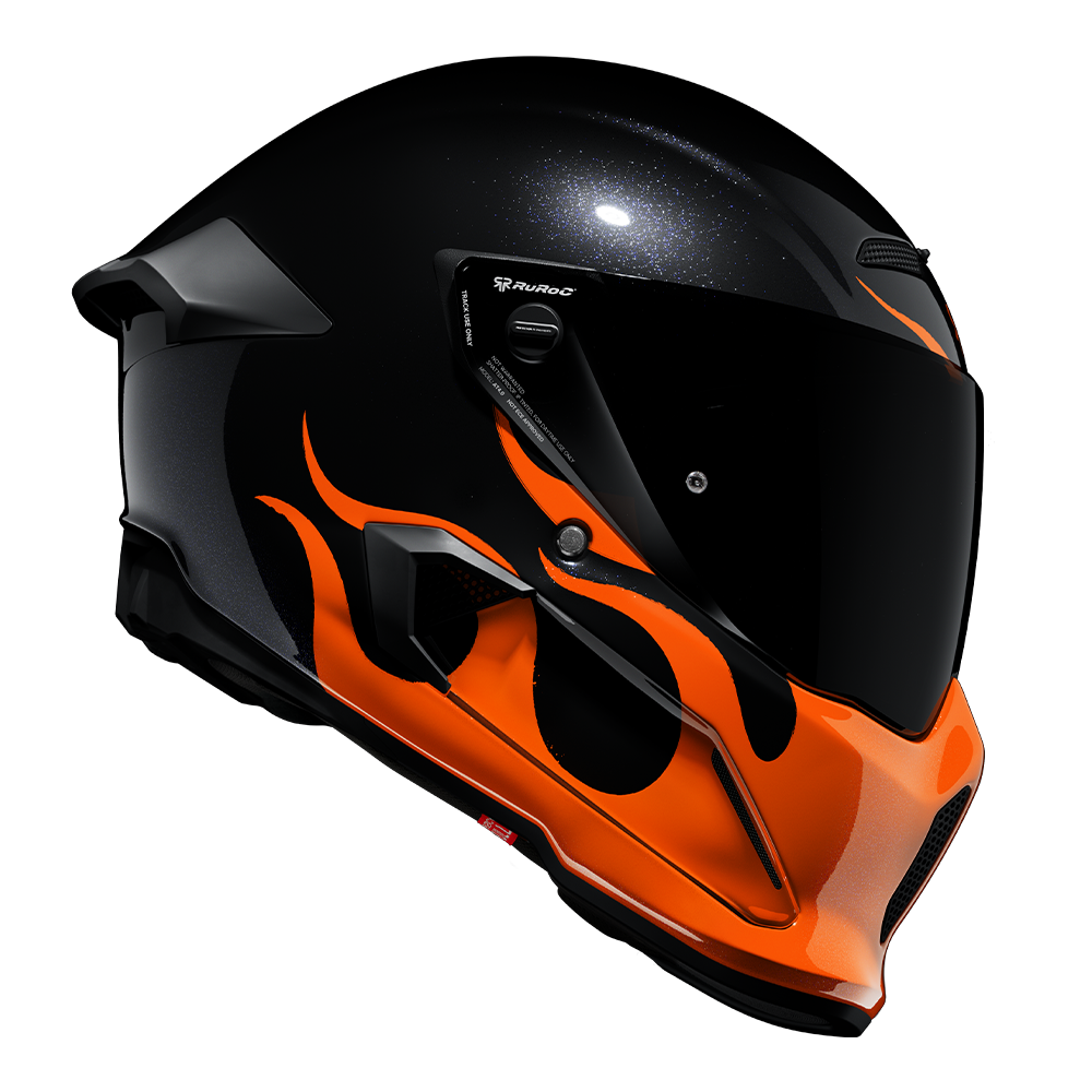 AT4.0 STREET Flames | Full Face Bluetooth Motorcycle Helmets
