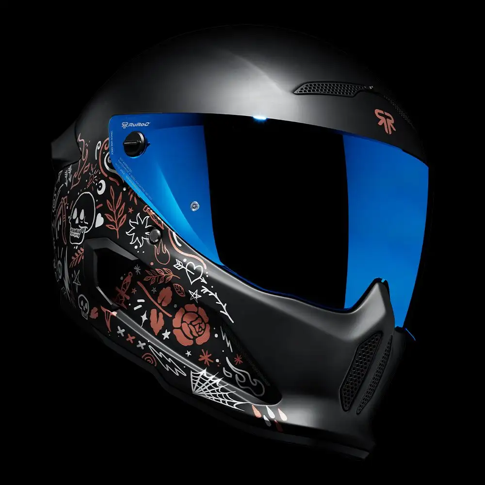 AT4.0 STREET Inkwell | Full Face Bluetooth Motorcycle Helmets