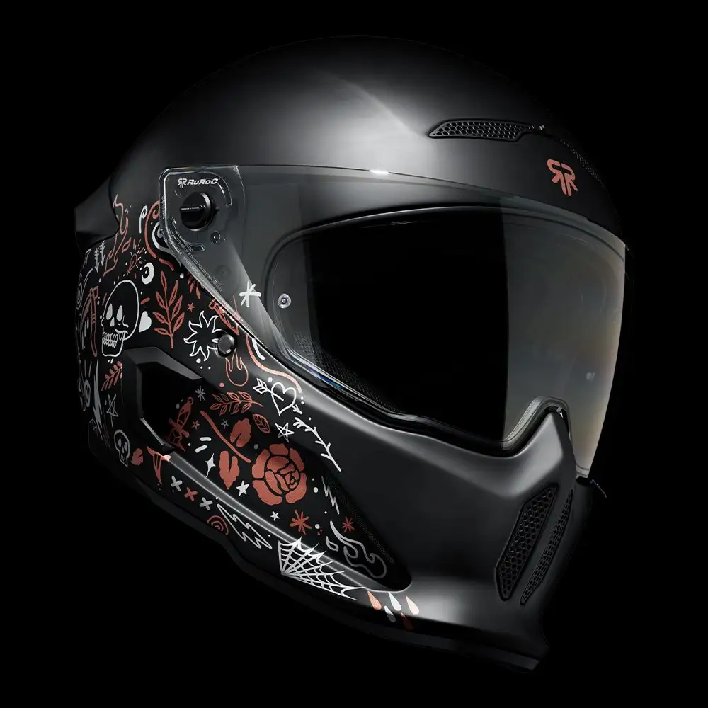 AT4.0 STREET Inkwell | Full Face Bluetooth Motorcycle Helmets