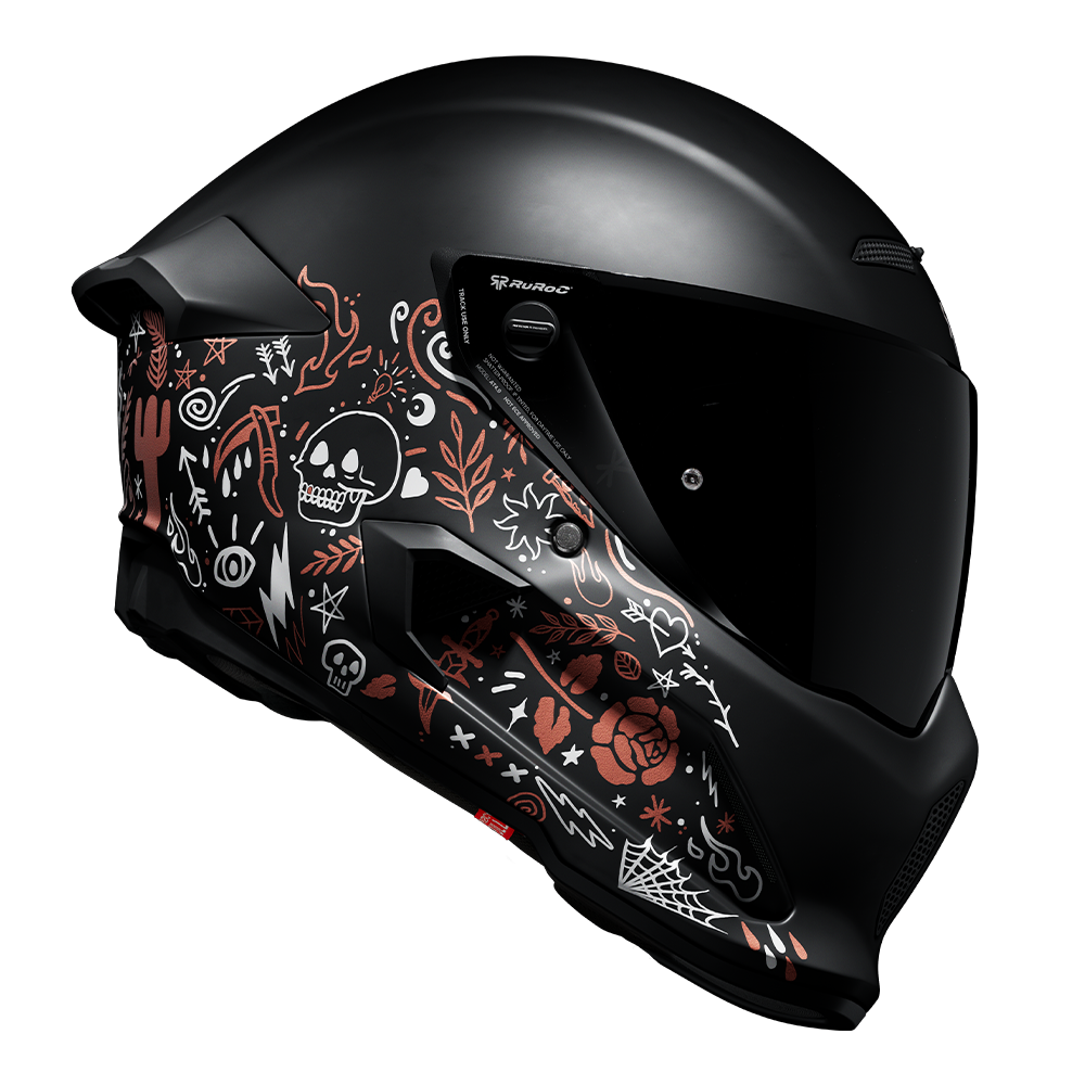 AT4.0 STREET Inkwell | Full Face Bluetooth Motorcycle Helmets