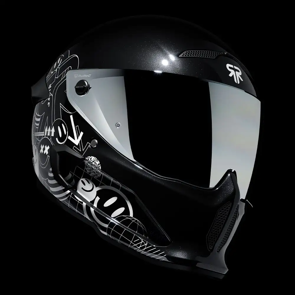 AT4.0 STREET Rush | Full Face Bluetooth Motorcycle Helmets | Ruroc