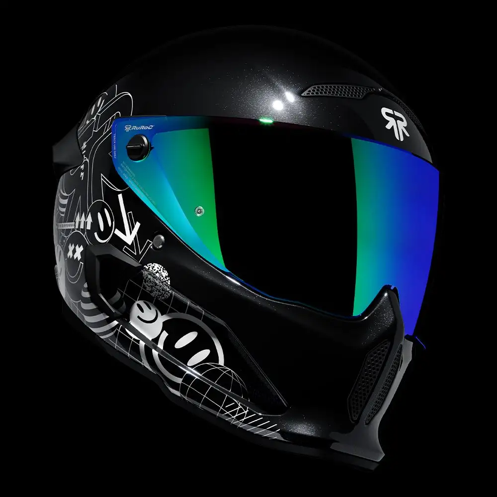 AT4.0 STREET Rush | Full Face Bluetooth Motorcycle Helmets | Ruroc
