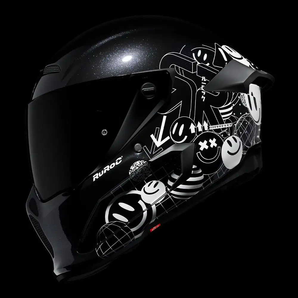 AT4.0 STREET Rush | Full Face Bluetooth Motorcycle Helmets | Ruroc