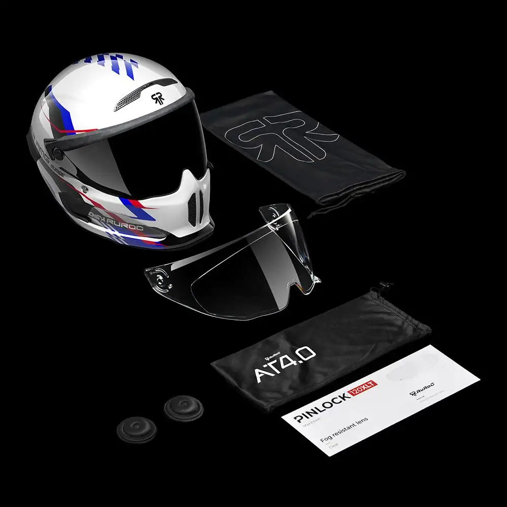 AT4.0 TRACK Blitz | Full Face Bluetooth Motorcycle Helmets | Ruroc
