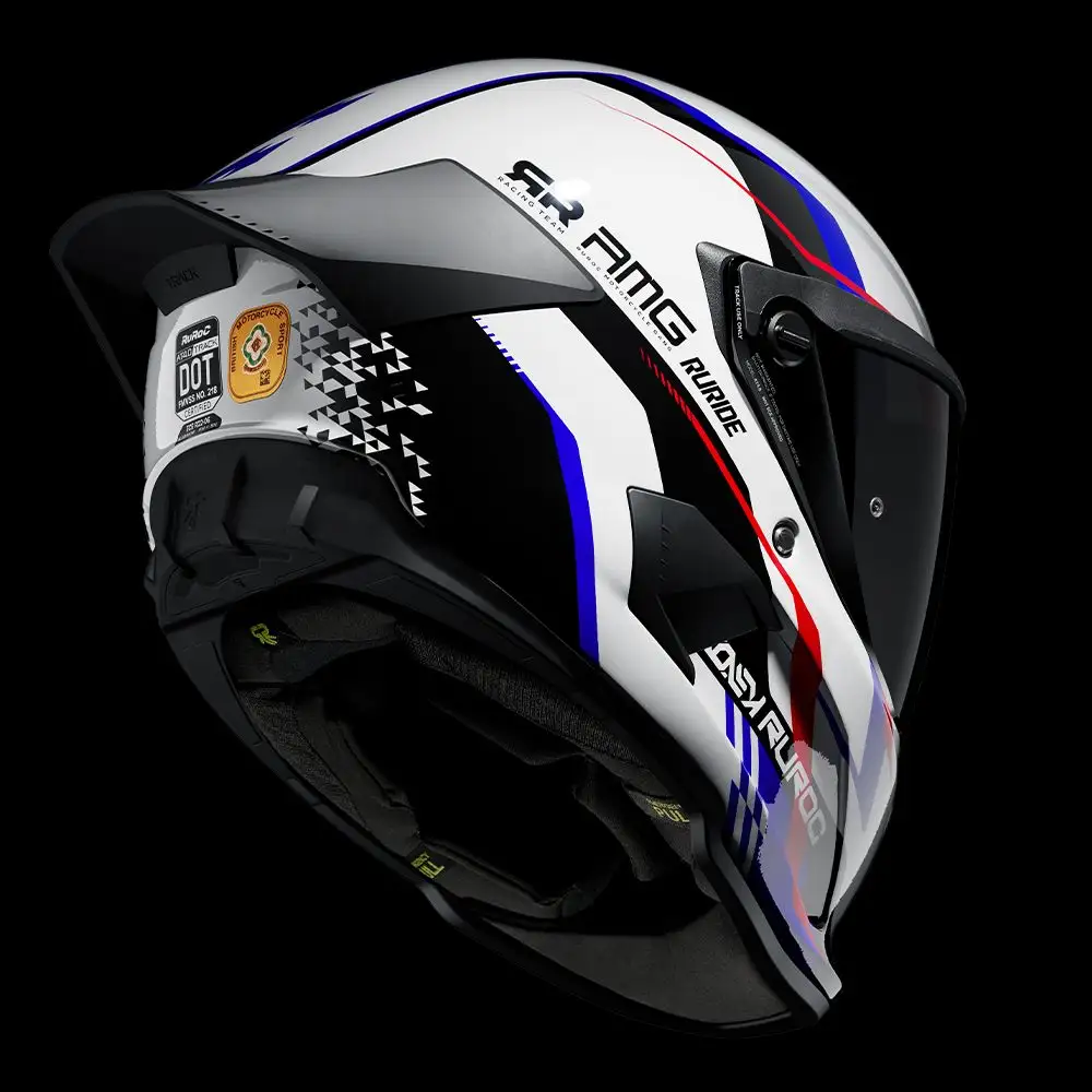 AT4.0 Track Blitz helmet - rear three-quarter right view
