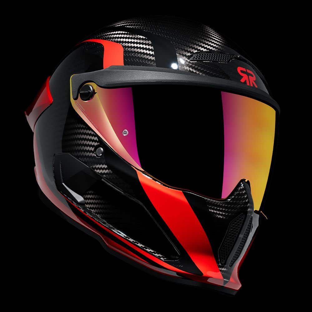 ATLAS 4.0 Track Rosso | Full Face Bluetooth Motorcycle Helmet | Ruroc