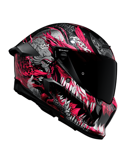 Red Motorcycle Helmets. Bold Full Face Designs | Ruroc (EU)