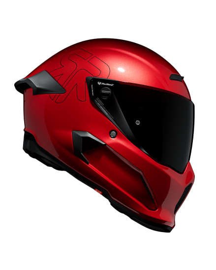Red Motorcycle Helmets. Bold Full Face Designs | Ruroc (EU)