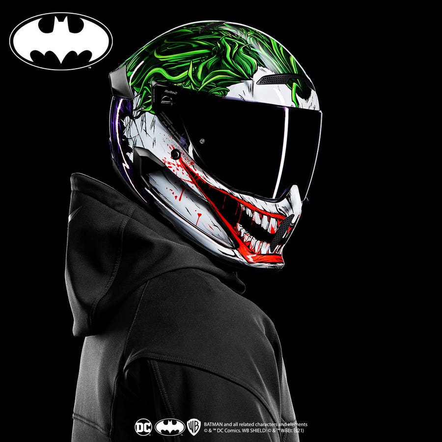Introducir 46+ imagen batman joker helmet