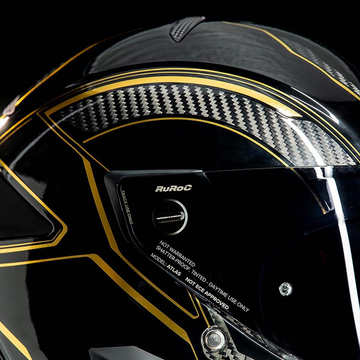 Ruroc | Atlas 3.0 Carbonized Titan | Full Face Motorcycle Helmet 