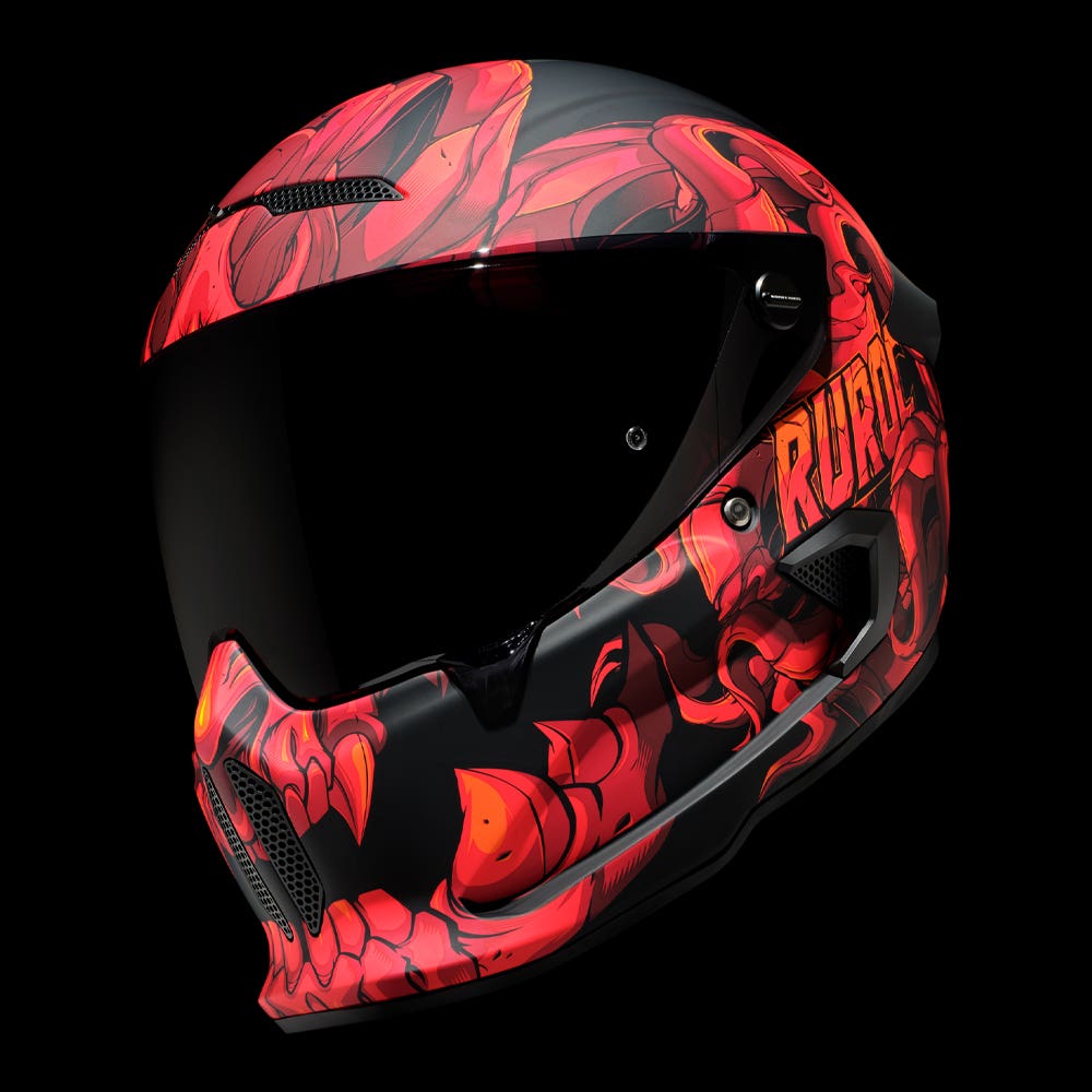 ATLAS 4.0 STREET - El Diablo - Motorcycle Helmet - Ruroc