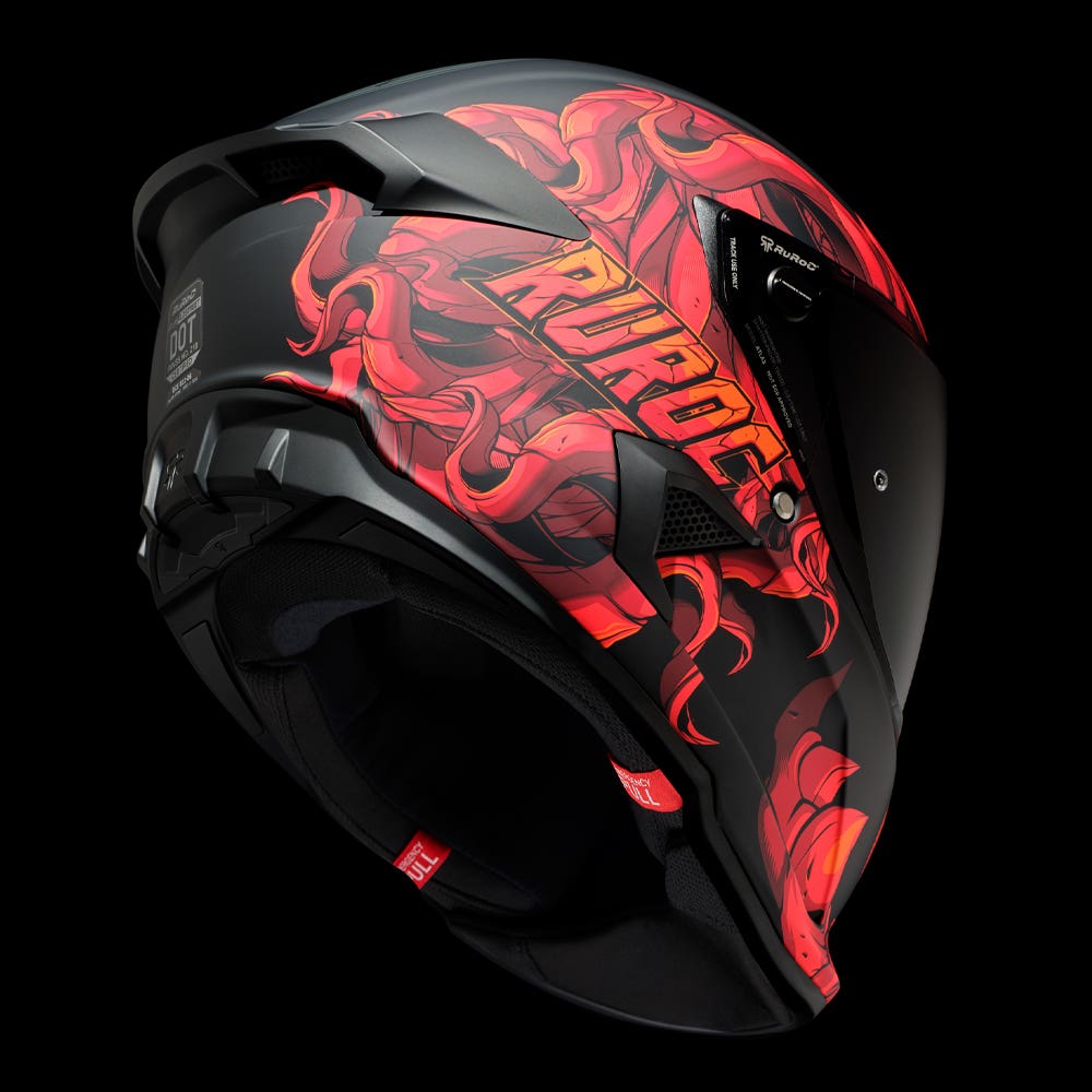 ATLAS 4.0 STREET - El Diablo - Motorcycle Helmet - Ruroc