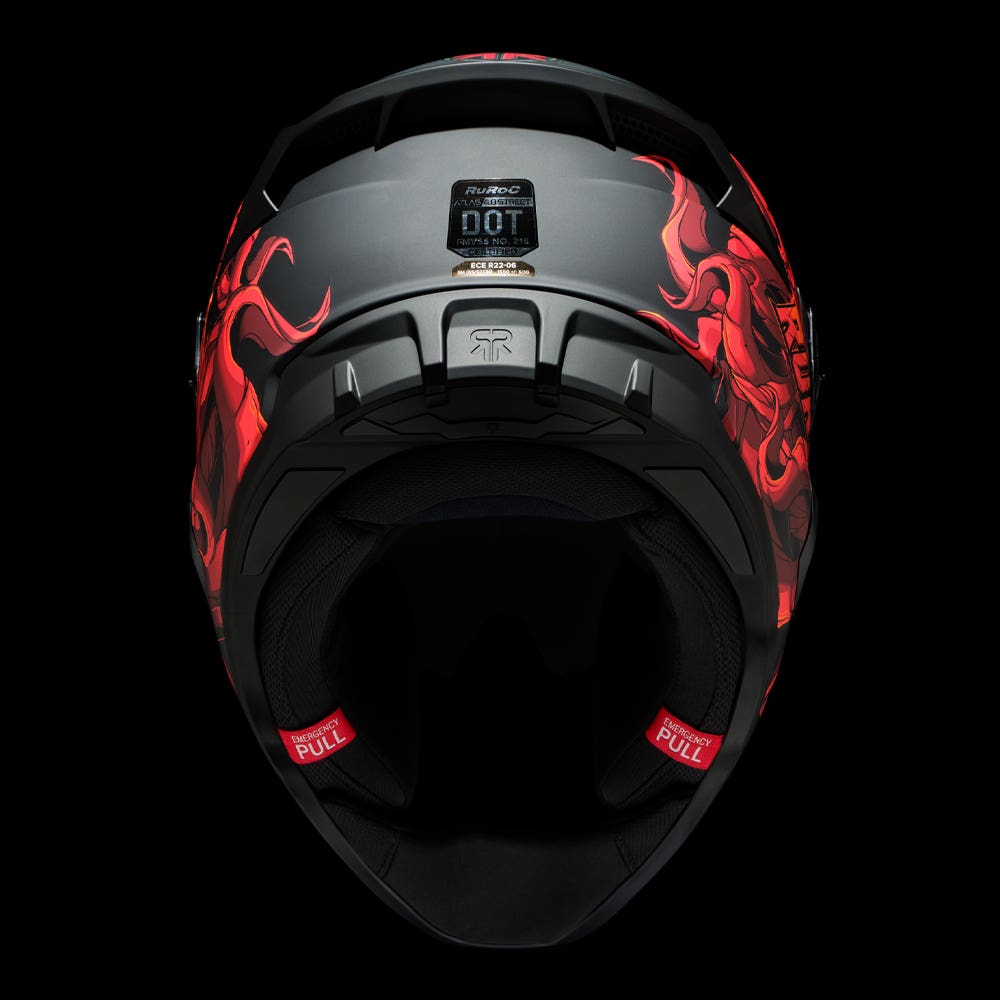 ATLAS 4.0 STREET - El Diablo - Motorcycle Helmet - Ruroc