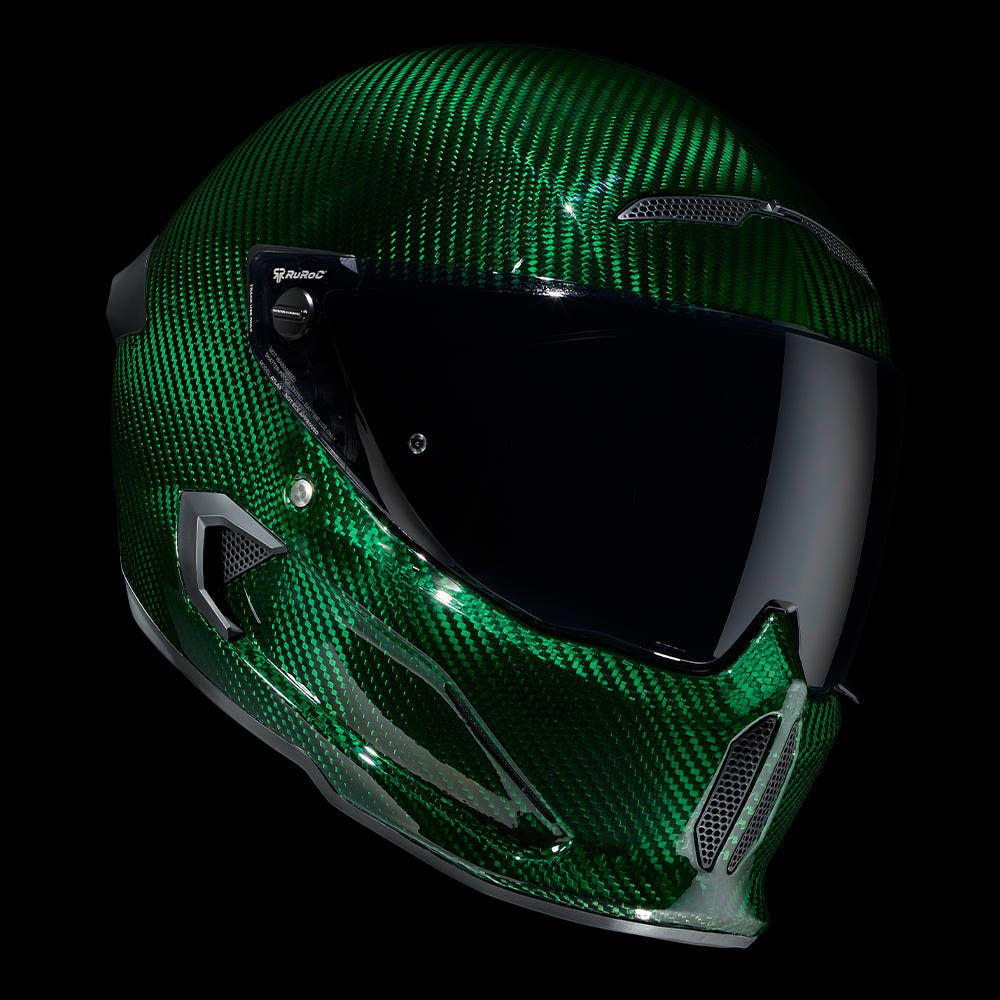 ATLAS 4.0 Emerald Carbon - Motorcycle Helmet - Ruroc