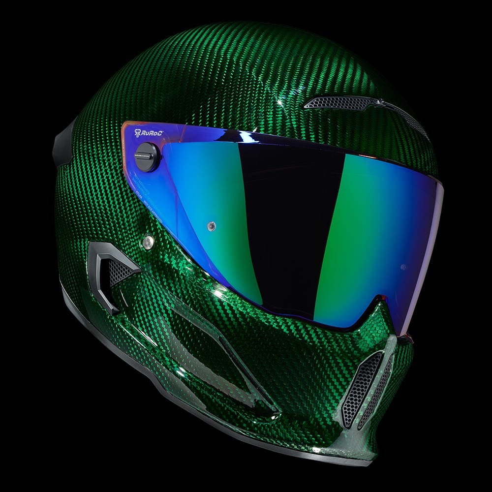 ATLAS 4.0 Emerald Carbon - Motorcycle Helmet - Ruroc