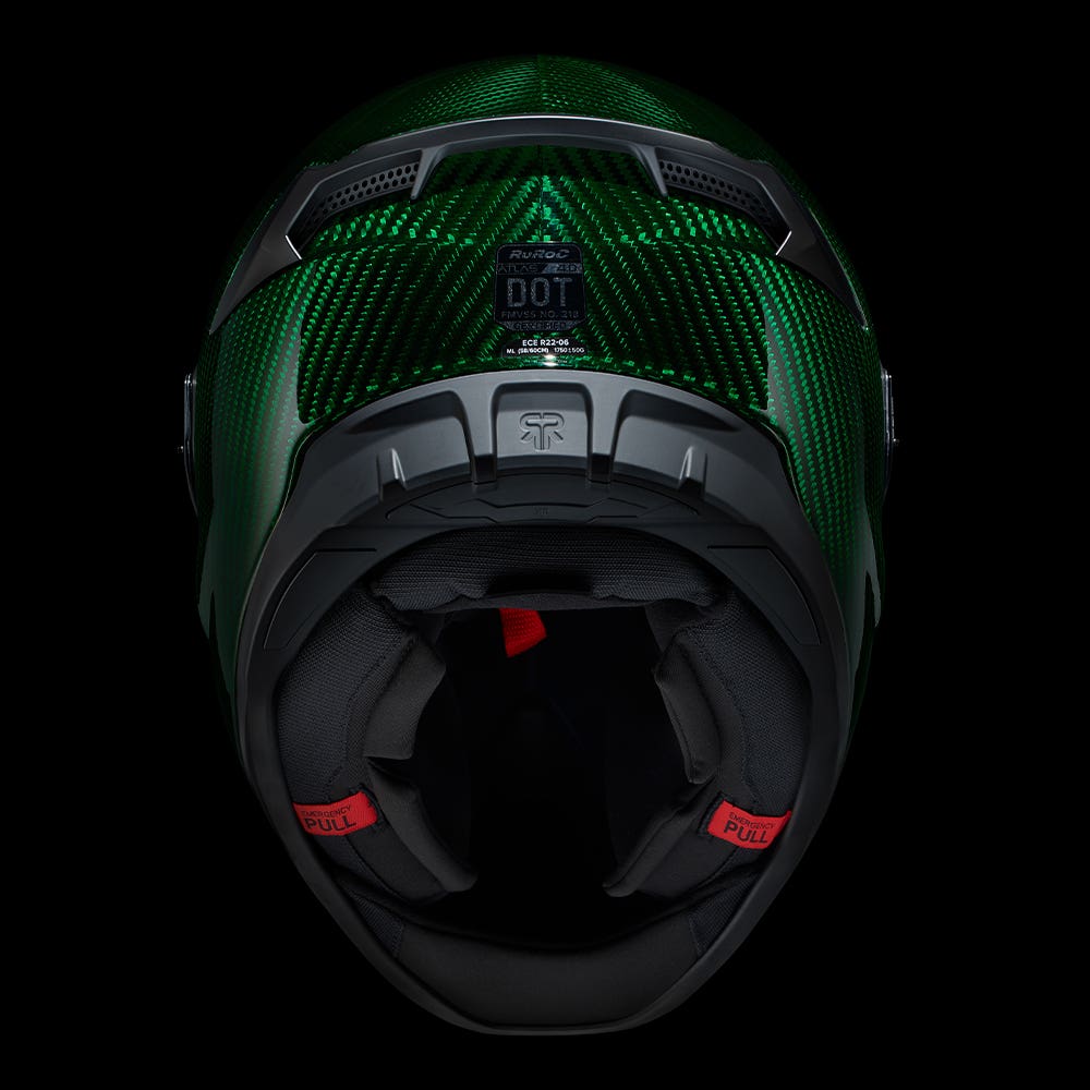 ATLAS 4.0 Emerald Carbon - Motorcycle Helmet - Ruroc