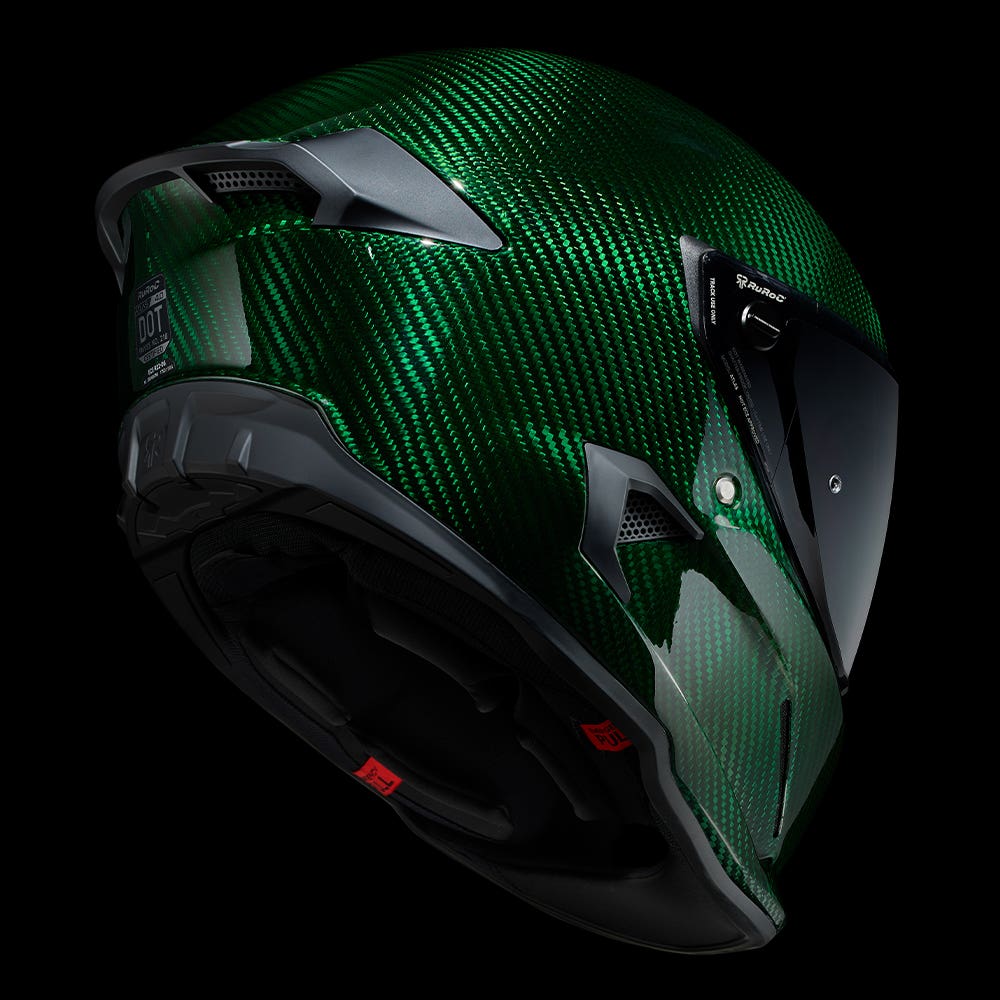 ATLAS 4.0 Emerald Carbon - Motorcycle Helmet - Ruroc