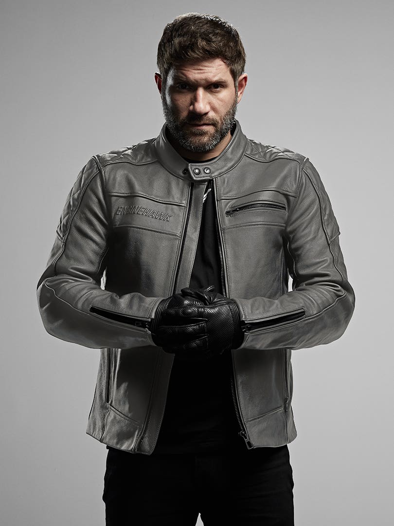 Leather Armored Motorcycle Jacket 