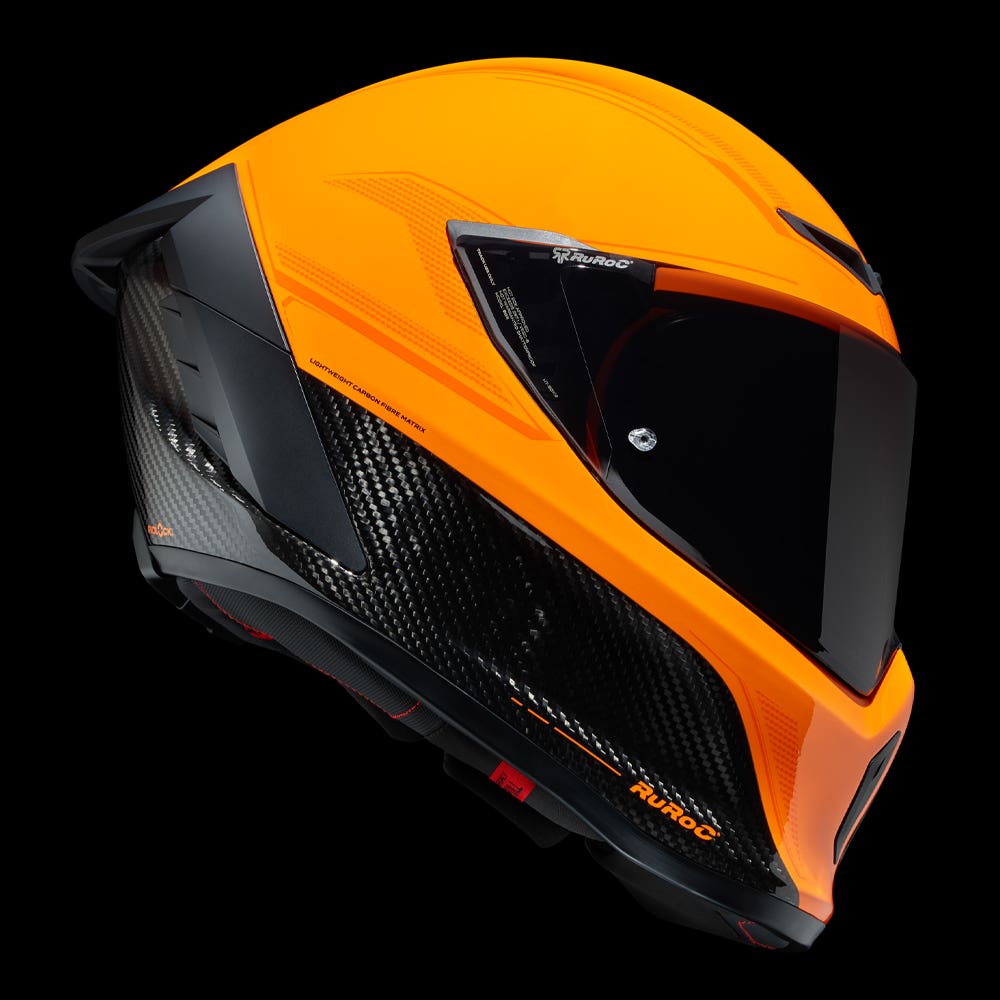 Ruroc | EOX Raw Carbon | Full Face Bluetooth Motorcycle Helmets