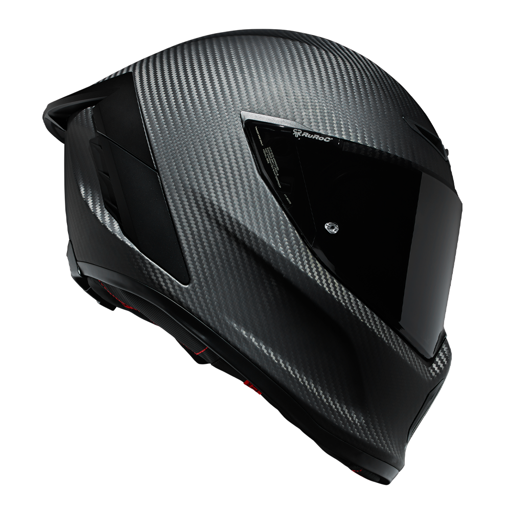 Ruroc EOX Raw Carbon Full Face Bluetooth Motorcycle Helmets