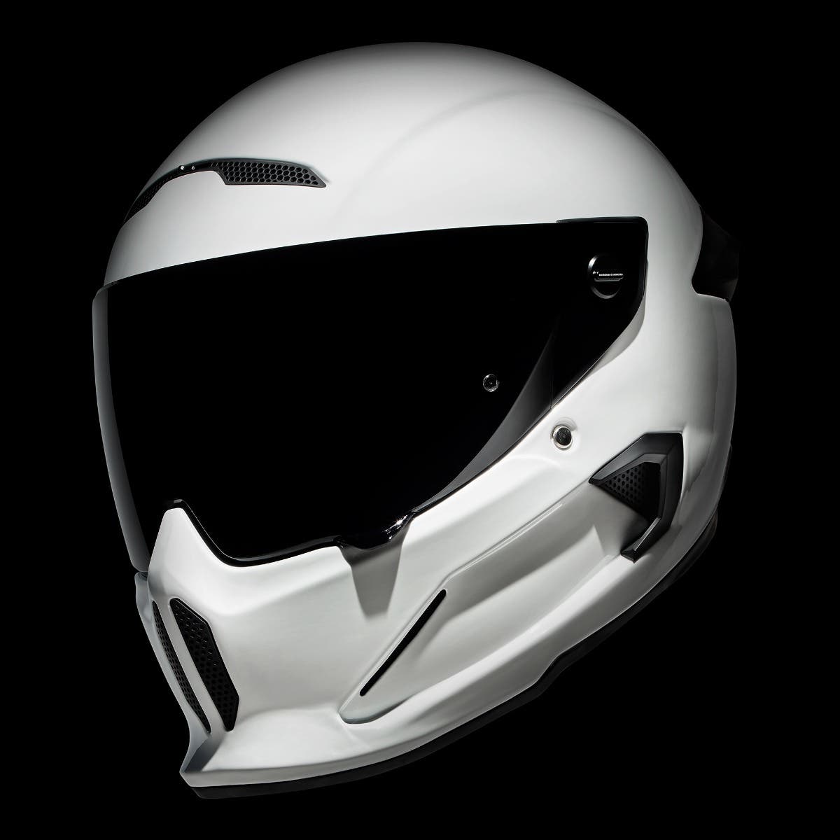 SMALL GLOSS BLACK ~ 2ND QUALITY Phantom X Full Face Helmet SM 