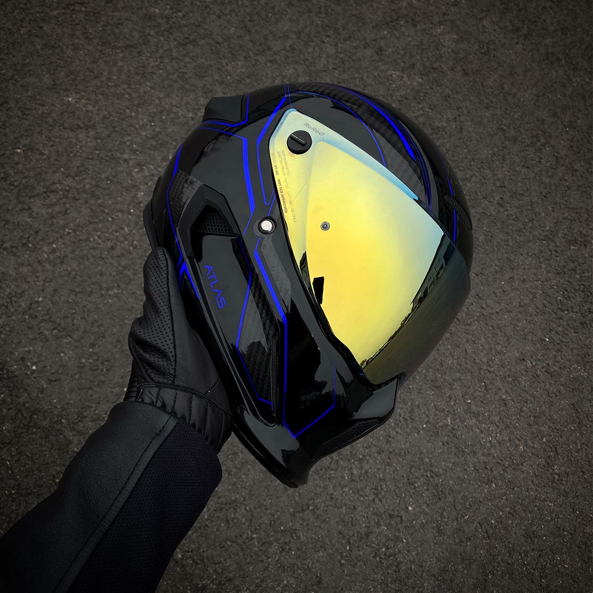 Atlas 3.0 Helmet - Carbonized Ice <blemished>