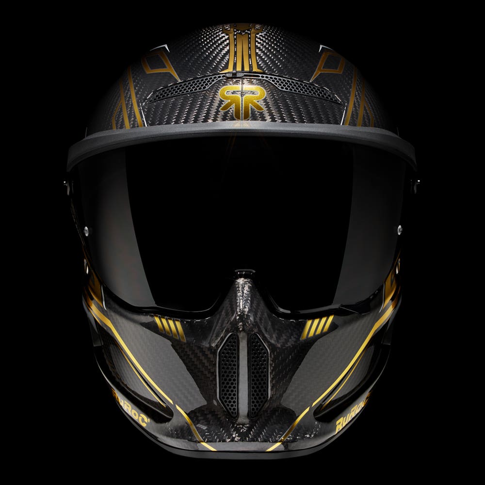 ATLAS 4.0 Track Titan Gold - Motorcycle Racing Helmet - Ruroc