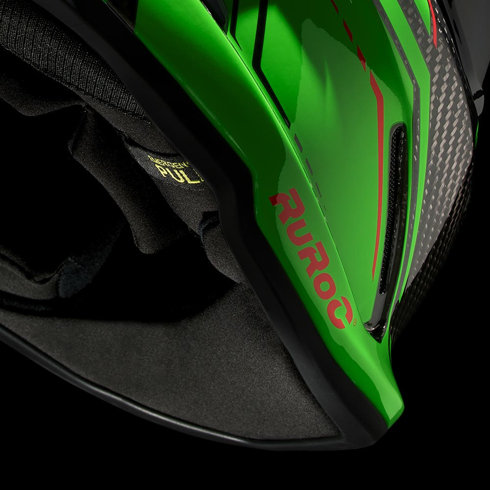 ATLAS 4.0 Track Viper Green - Motorcycle Racing Helmet - Ruroc