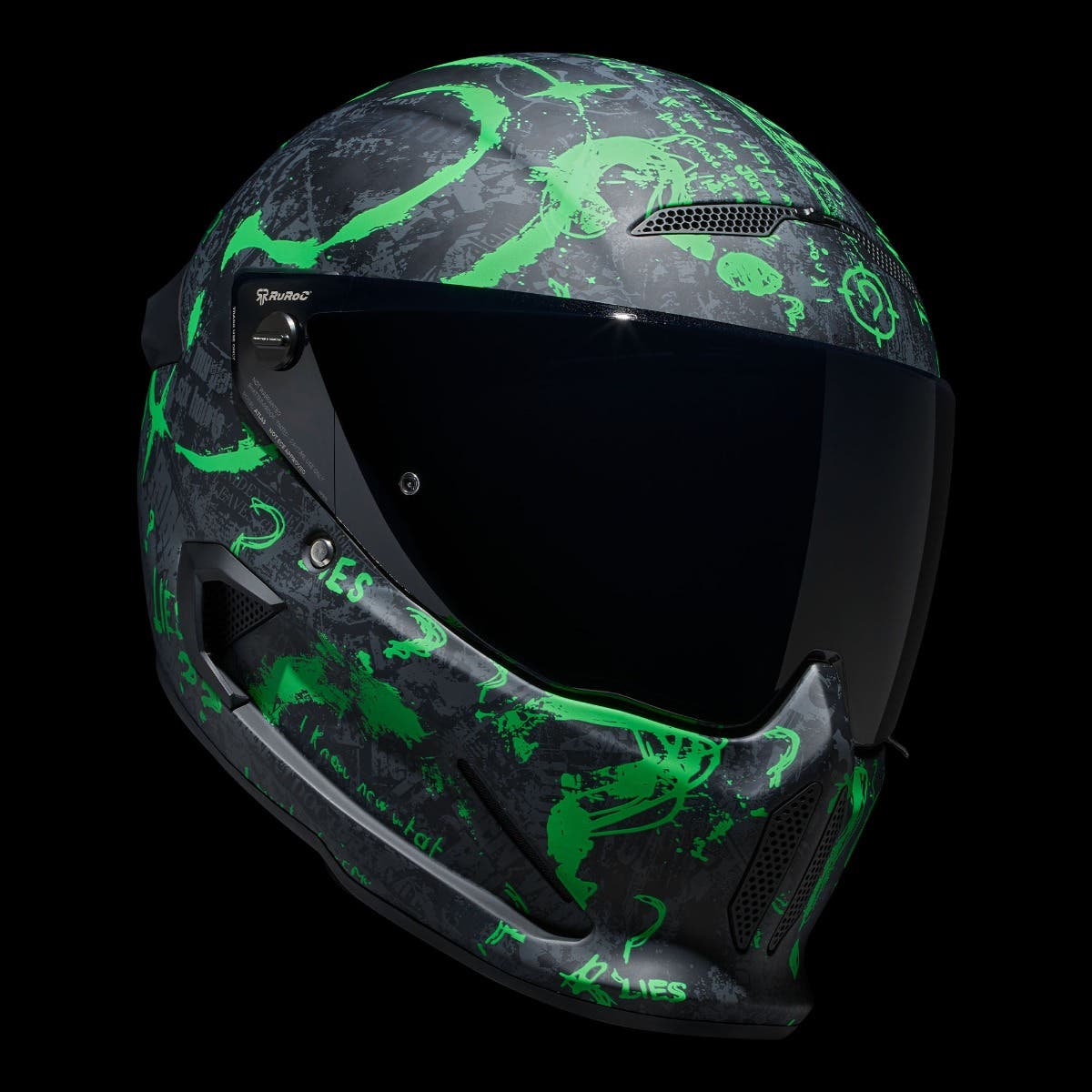 ATLAS 4.0 The Riddler - Motorcycle Helmet - Ruroc