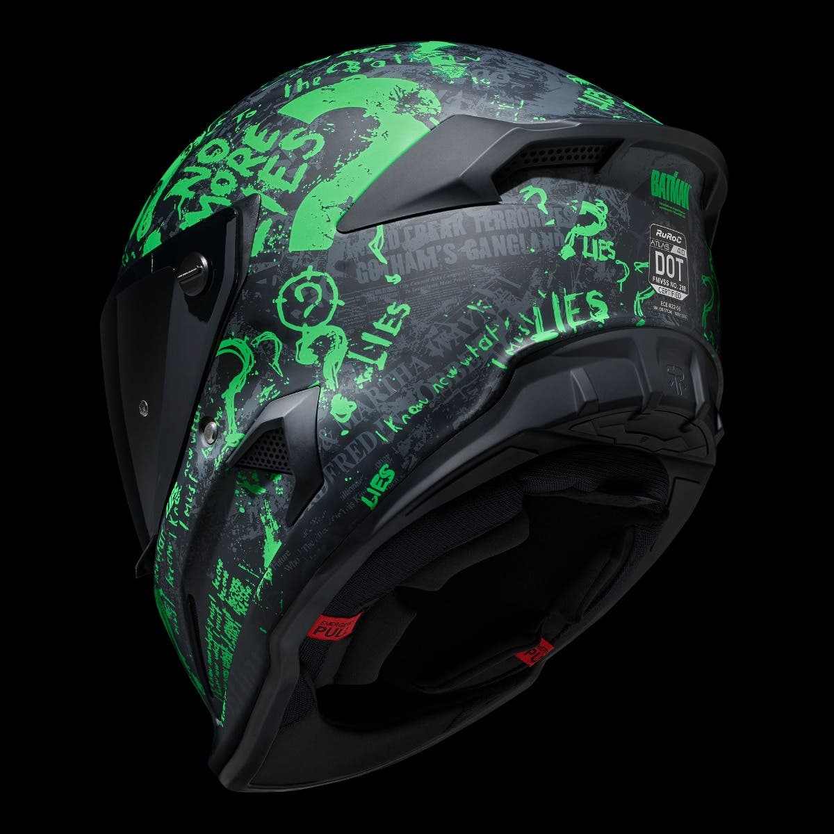 ATLAS 4.0 The Riddler - Motorcycle Helmet - Ruroc