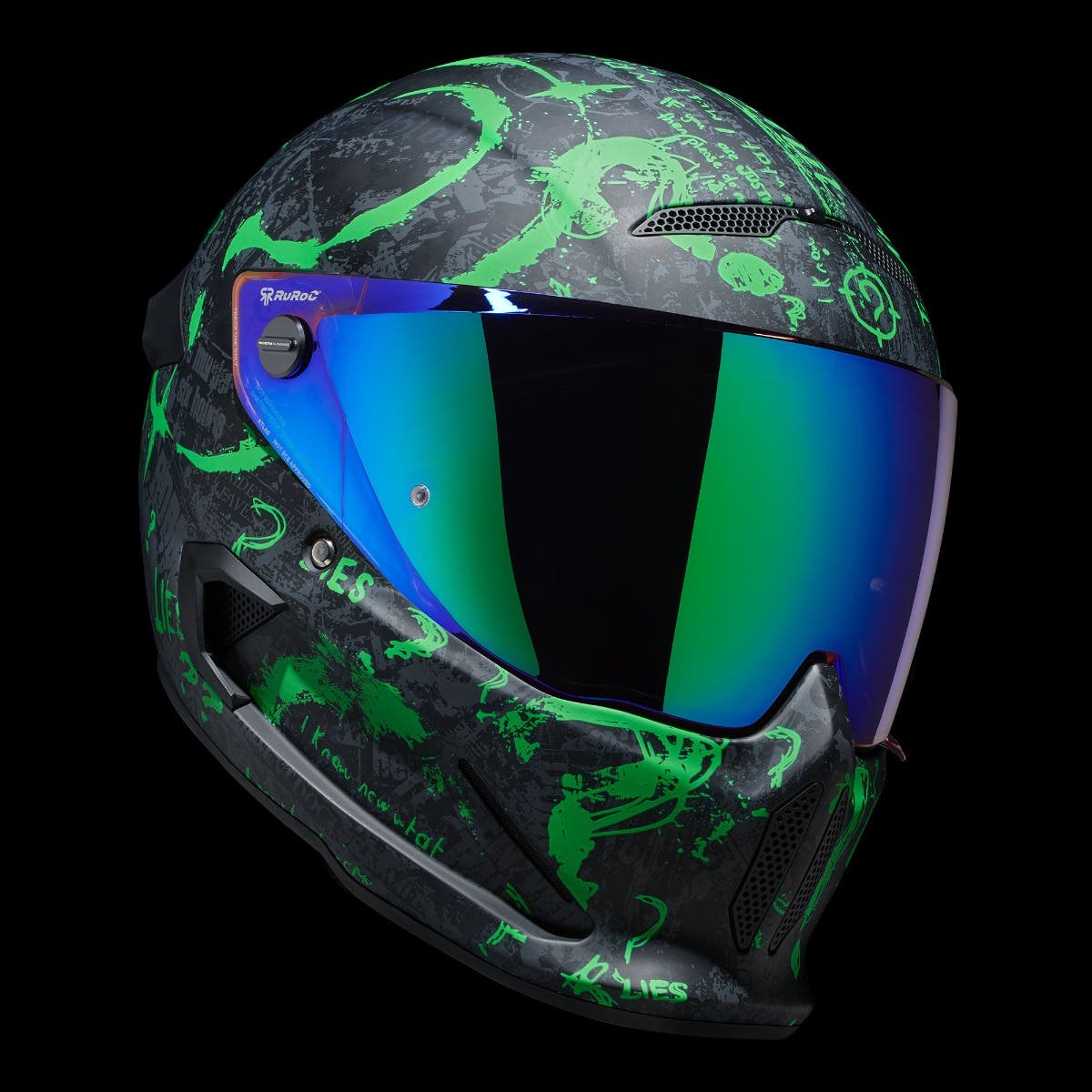 ATLAS 4.0 The Riddler - Motorcycle Helmet - Ruroc