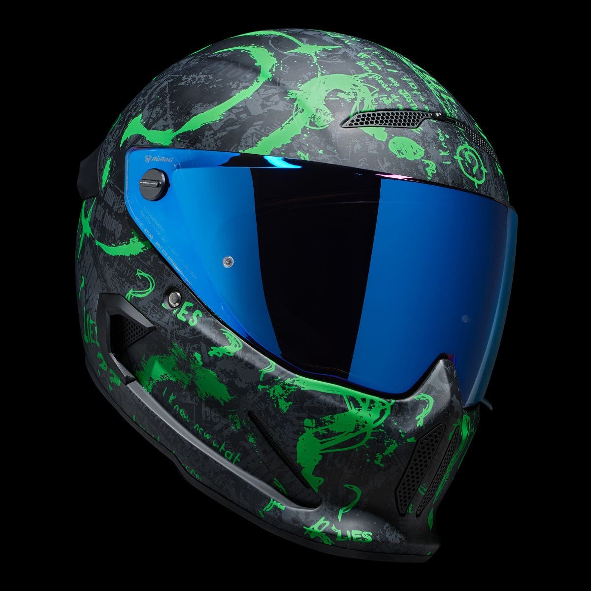 ATLAS 4.0 The Riddler - Motorcycle Helmet - Ruroc