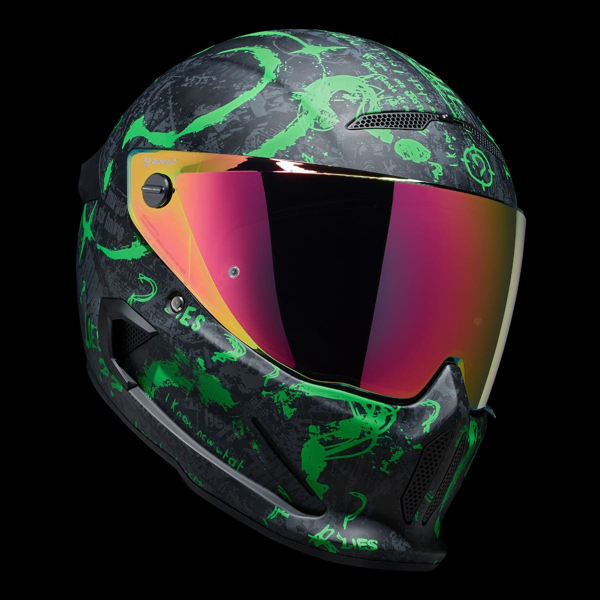 ATLAS 4.0 The Riddler - Motorcycle Helmet - Ruroc