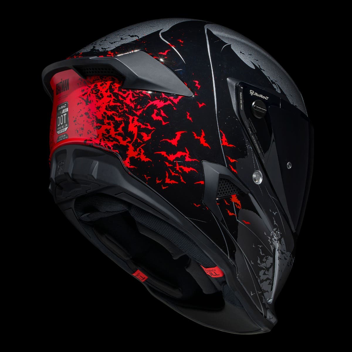 Ruroc | ATLAS 4.0 The Batman | Full Face Bluetooth Motorcycle Helmets