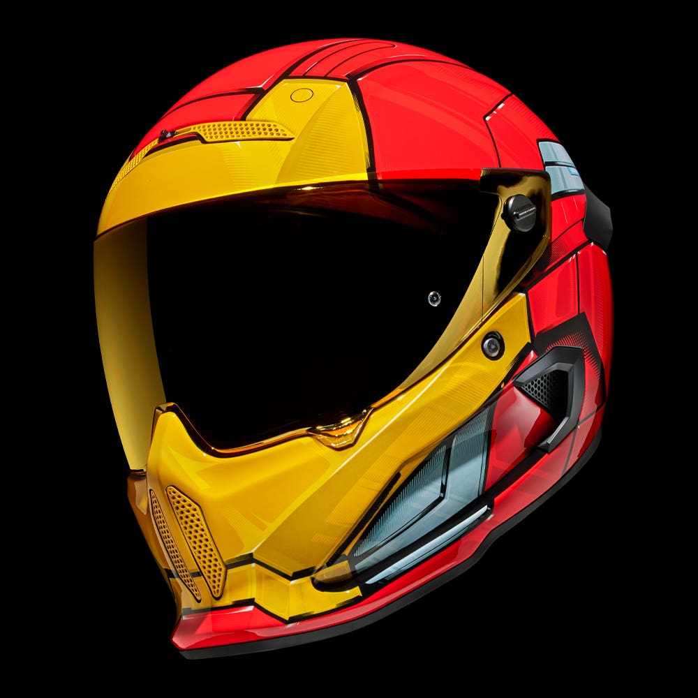 Casque Moto Unisexe de Marque luxe Transformateurs Iron Man Soman SM515  casque intégral de moto casque