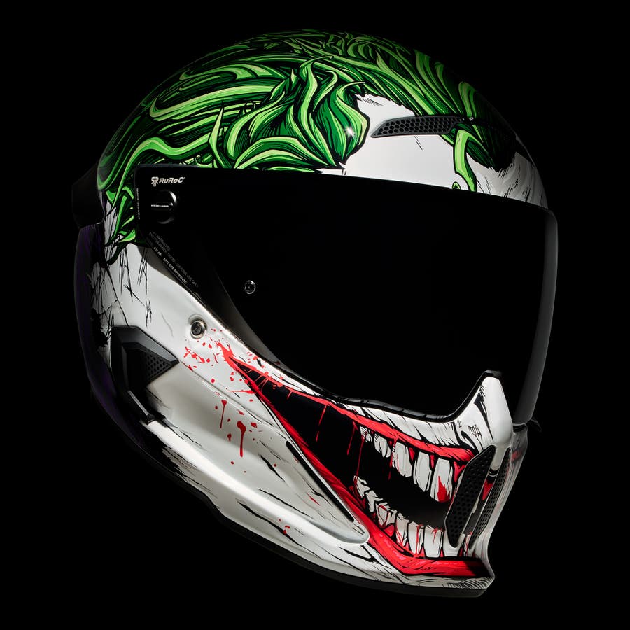 Ruroc | 4.0 The Joker | Full Face Bluetooth Motorcycle Helmet | Ruroc