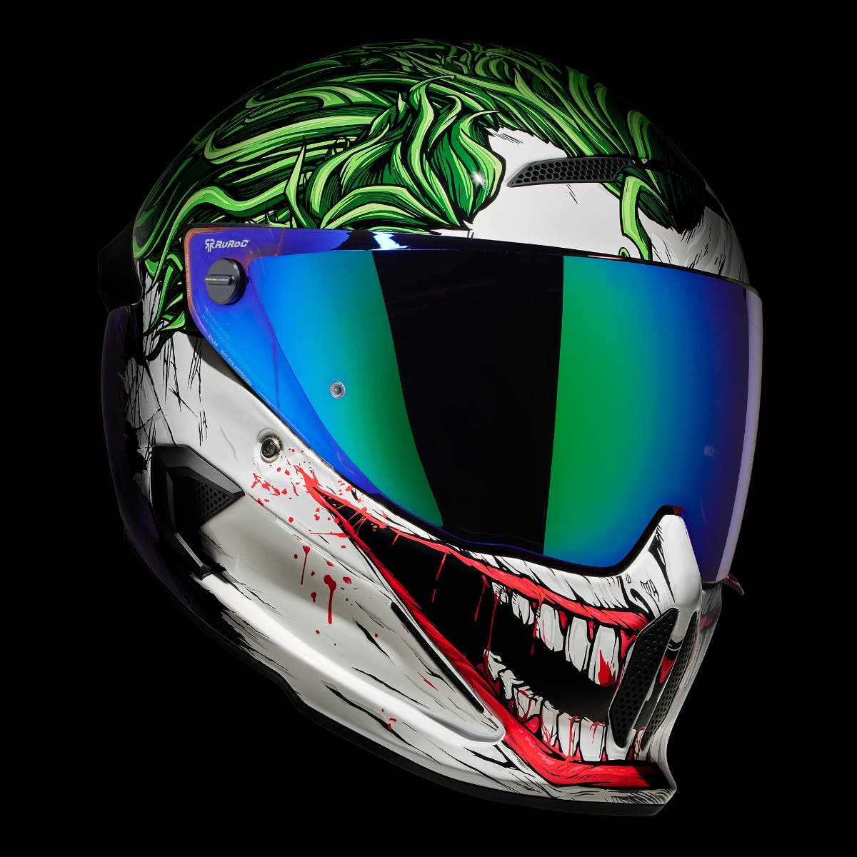 Ruroc ATLAS The Joker Full Face Bluetooth Motorcycle Helmet Ruroc