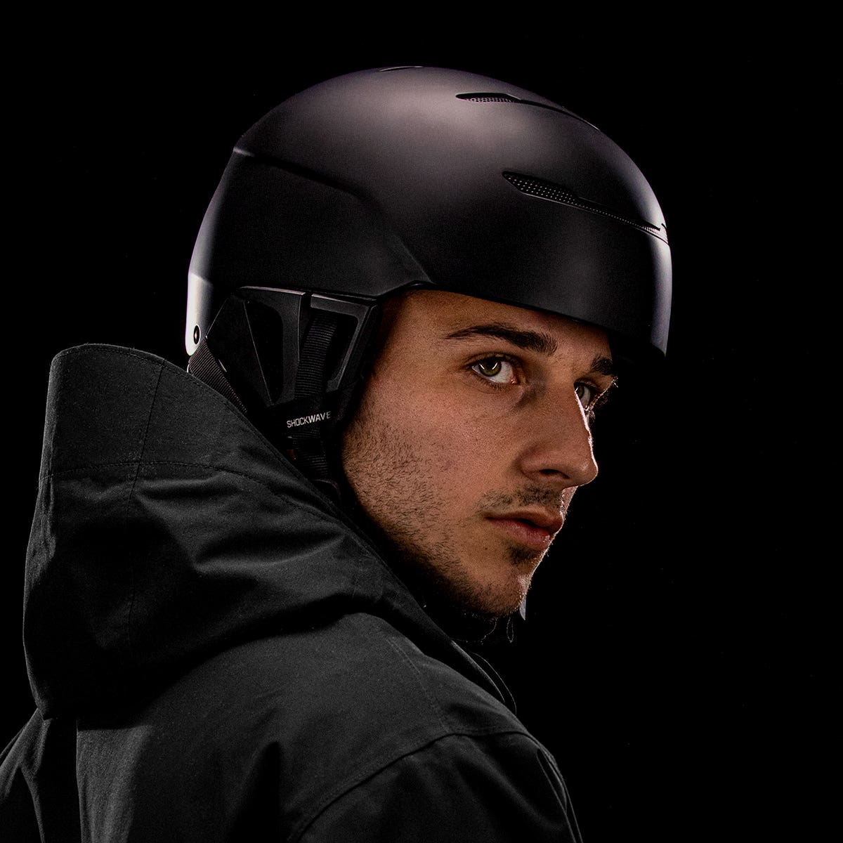 Ruroc | LITE Core | Casco da sci e snowboard nero | Occhiali, Passamontagna