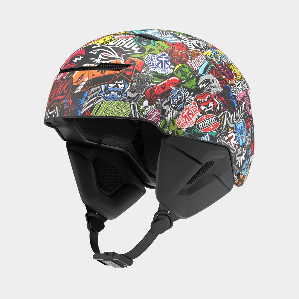 LITE Stickerbomb - Skiing & Snowboard Helmet - Ruroc