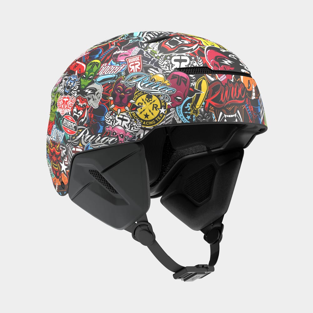 LITE Stickerbomb - Skiing & Snowboard Helmet - Ruroc