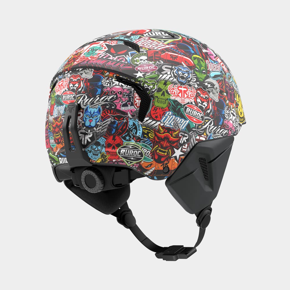 pot Tante Habitat Ruroc | LITE Helmet - Stickerbomb